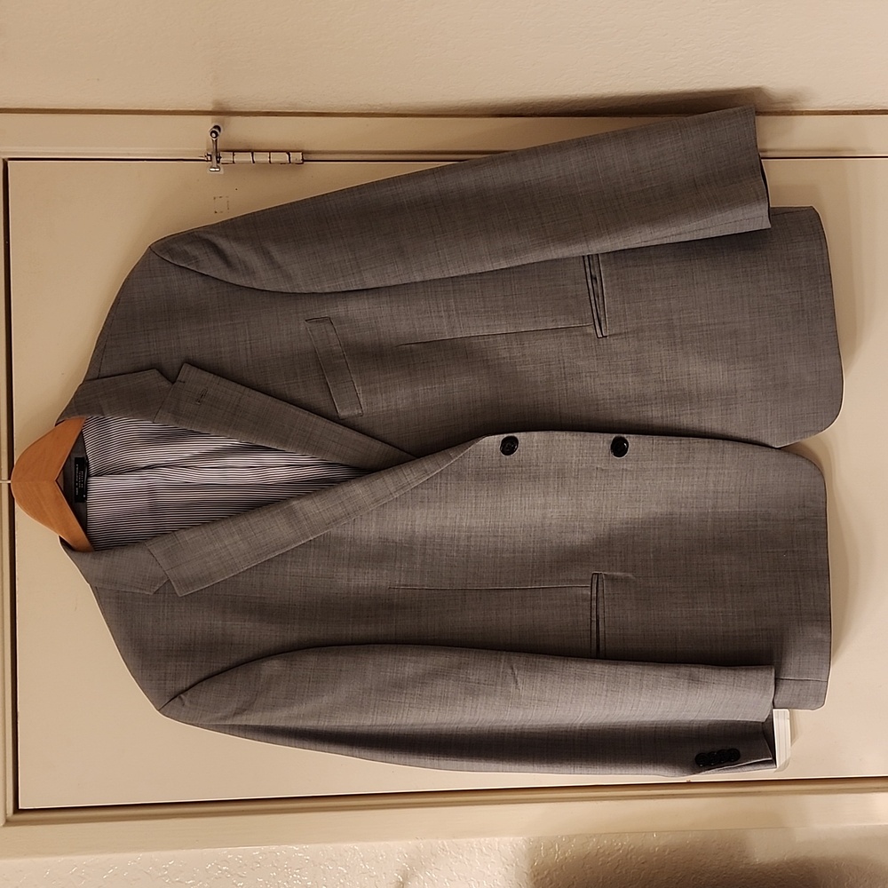 NEW Tommy Hilfiger Sport Coat Mens 100% Wool Grey